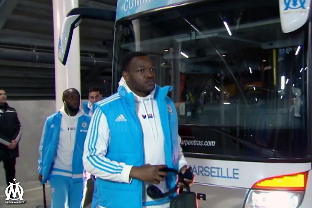 L'arrivée des Olympiens au Matmut-Atlantique