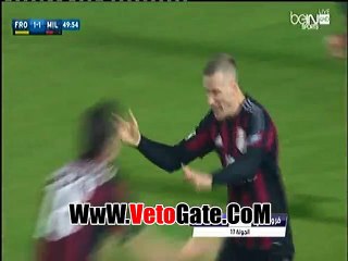 "الميلان"يفوز برباعيه امام "فروسينوني"