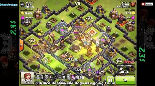Clash of Clans - PERFECT ATTACKS for 3 stars TH9
