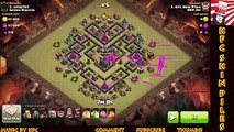 Clash of Clans TH9 3 Star War Attack Strategy - 3 Star GoHo