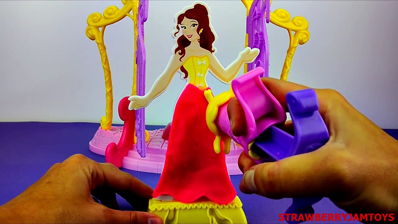 play-doh Play Doh Disney Princess Belle Design A Dress Boutique Playset StrawberryJamToys Dress