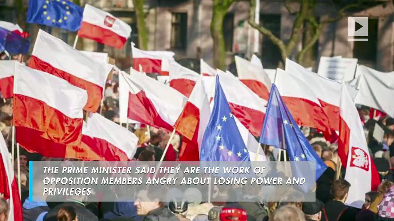 Polish PM: Protests being led by politicians who lost power