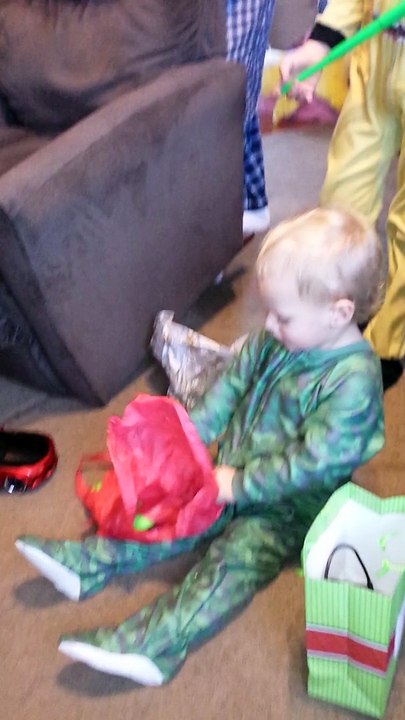Excited Christmas kid