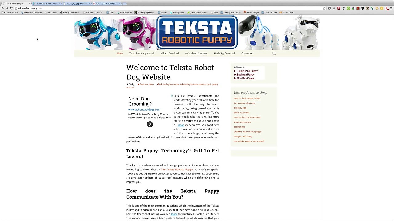 tekno robotic toys Teksta Robotic Puppy Review - Top Christmas Toys and Games kids robotic toys