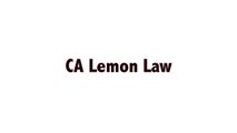 Lemon Law Lawyer California