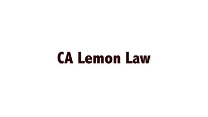 Lemon Law Lawyer California