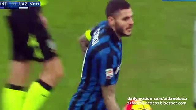1-1 Mauro Icardi Goal Italy Serie A - 20.12.2015, Inter Milano 1-1 Lazio