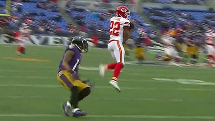Marcus Peters picks off Ravens Jimmy Clausen for second time