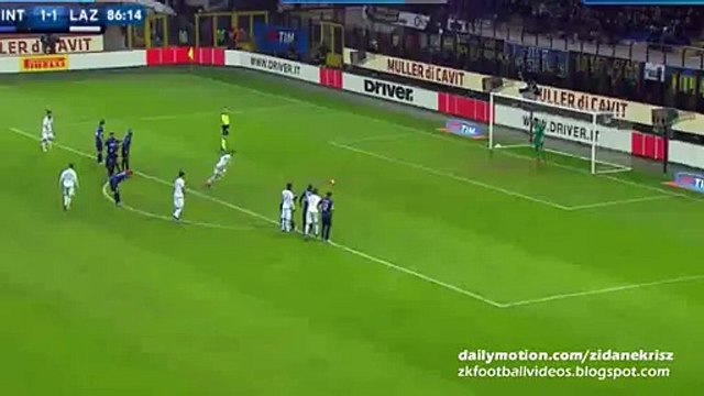 Antonio Candreva 1:2 Second Goal - Inter v. Lazio 20.12.2015 HD