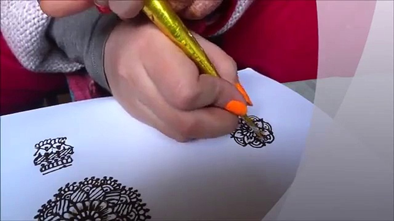 Tutorial for Beautiful Mandala (gol tikki) design