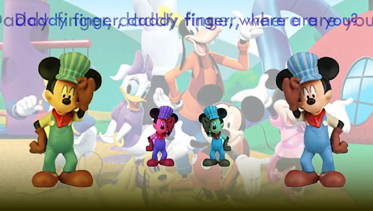 Mickey Mouse Clubhouse 1 Finger Family Song Daddy Finger Nursery Rhymes Dog Duck Full anim catoonTV!