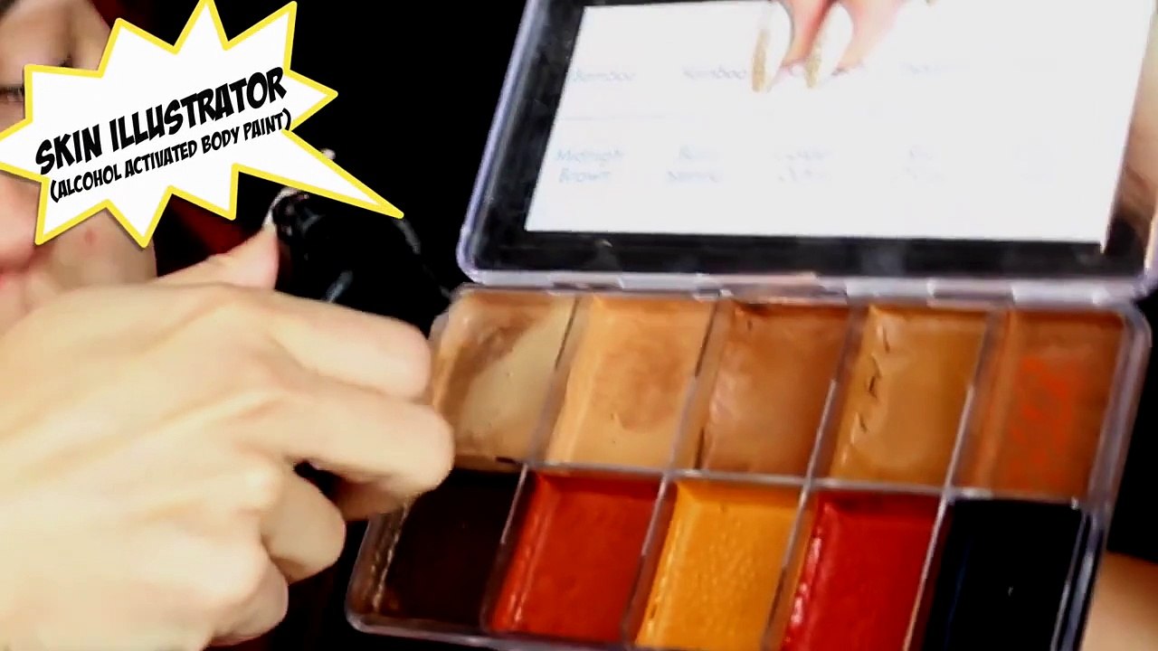 Cartoon Makeup Half Man Half Woman