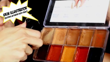 Cartoon Makeup Half Man Half Woman