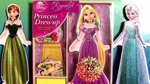 Princess Dress-Up Party Rapunzel Elsa Anna Magnetic Fashion Dolls - Muñecas Magnéticas d