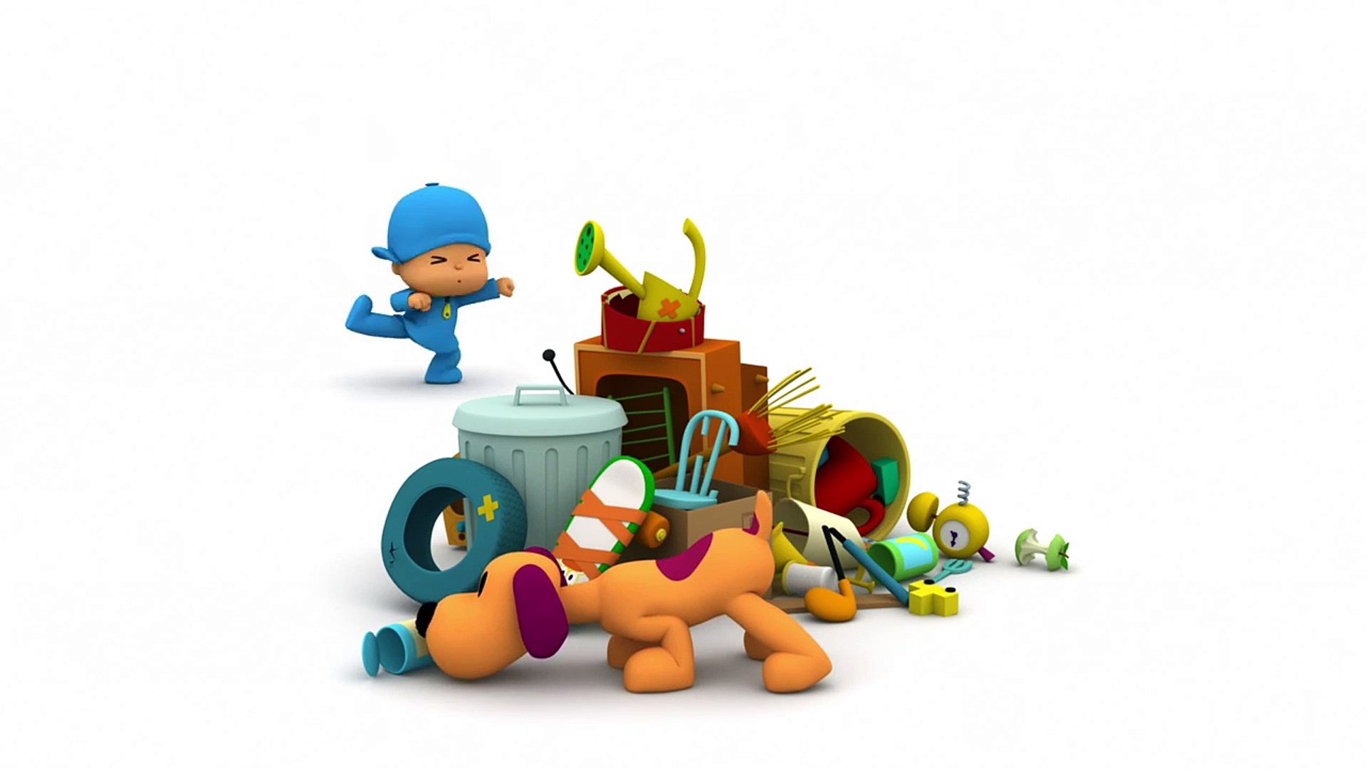 Super Pocoyo ensina as crianças a cuidar de seu animal de estimação