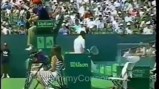 Jimmy Connors TENNIS TANTRUM 1988 Chicago TV sports