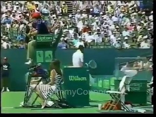 Jimmy Connors TENNIS TANTRUM 1988 Chicago TV sports