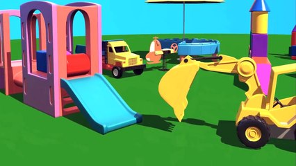 Çizgi Film Akıllı Excavator Dodo figürleri öğreniyor (Küp) Bölüm 3