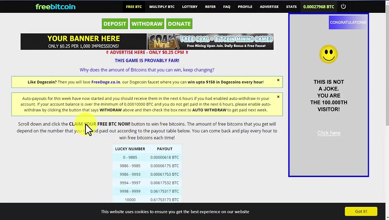 Faucet Freebitco.in