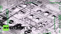Combat Cam: Russian jets destroy ISIS oil refinery & tanker trucks in Syria