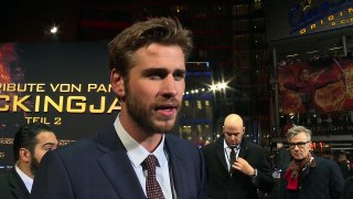 Mo ckingjay Part2 World Premiere Liam Hemsworth Interview