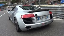 Audi R8 w/ Akrapovic Exhaust - Start Up, Revs & Accelerations