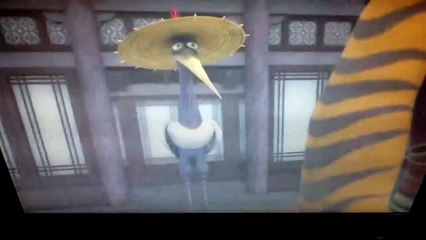 Bad Po flirts with Tigress and insults Crane