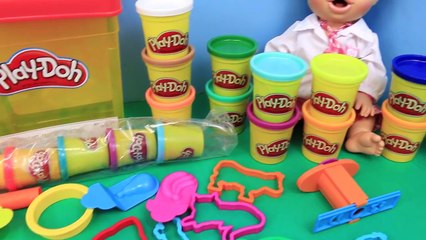 Baby Alive Lucy DIY Play Doh Animals & Creations for #WorldPlayDohDay by DisneyCarToys