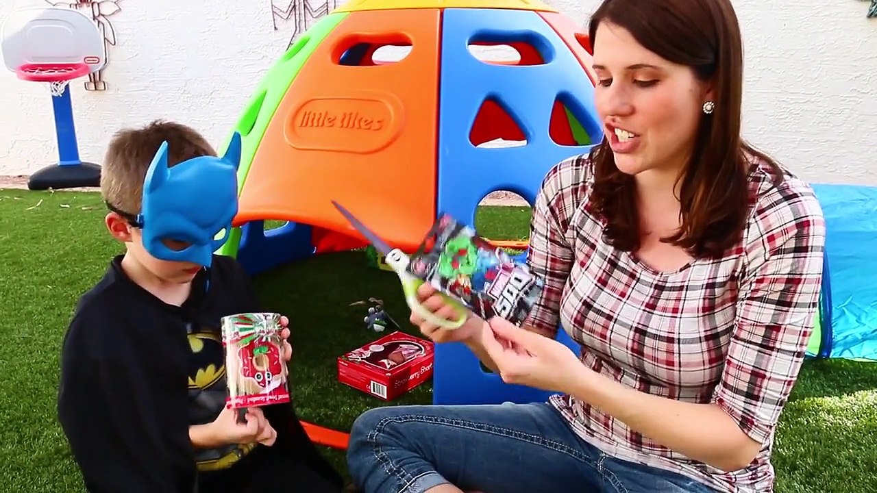 GIANT SURPRISE TOYS PARK! Little Tikes Tunnel & Dome Climber ❤ Kids Frozen Surprise Eggs