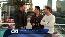 NEWLYWEDS LANCE BASS AND MICHAEL TURCHIN DISH TO JAYMES VAUGHAN ON THEIR E! SPECIAL