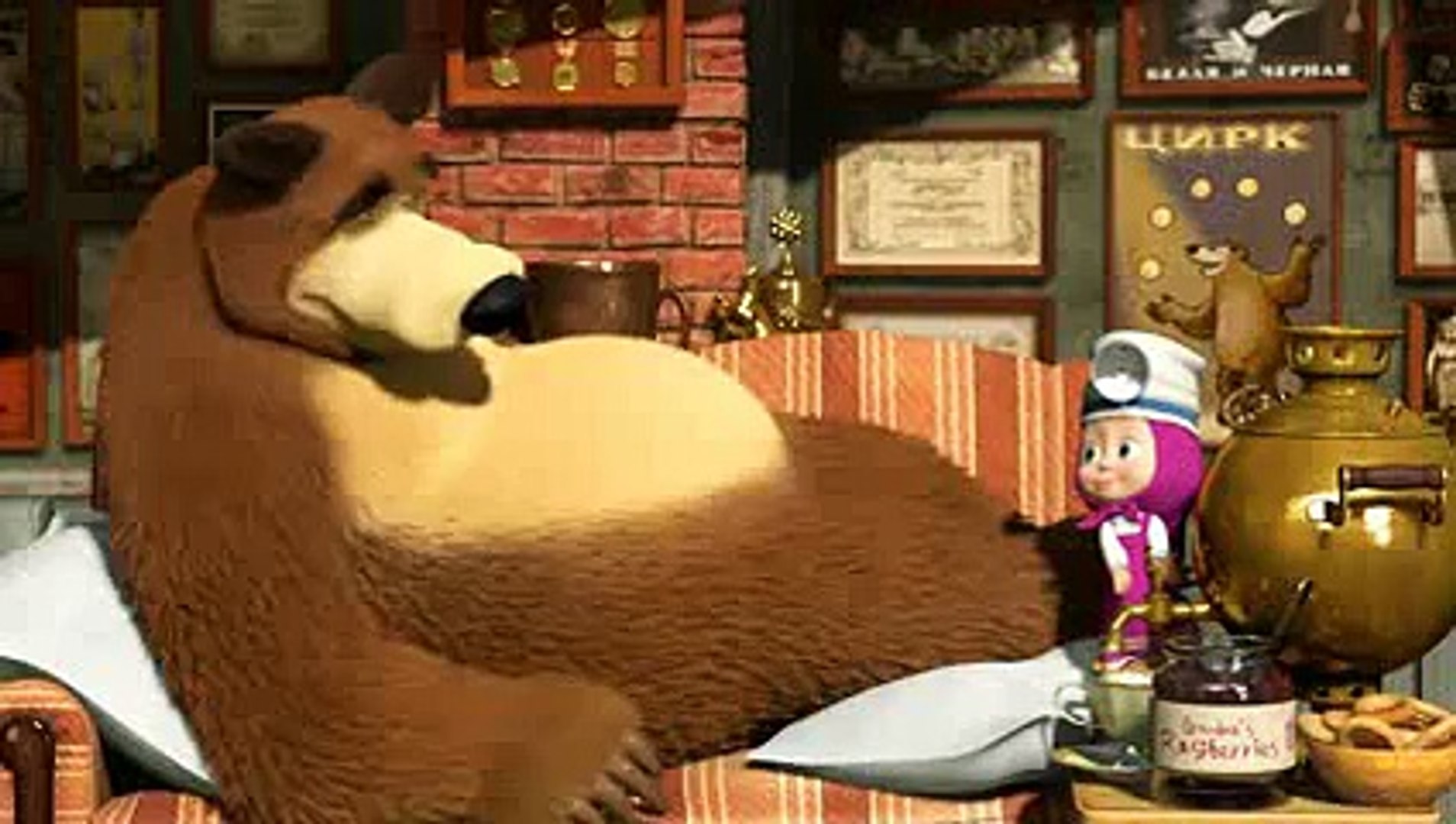 Masha and The Bear - Get well soon! (Tasty Medicine) - Dailymotion Video