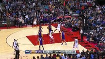 Kyle Lowry Finds Bismack Biyombo for a Huge Alley-Oop