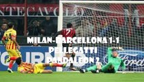 Milan Barcellona 1 1 commento di PELLEGATTI Robinho gol(22102013)
