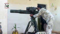 لواء فرسان الحق يدمر غرفة عمليات لقوات النظام وميليشيا حزب الله في تل العيس بصاروخ تاو