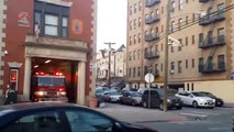 Jersey city, NJ Engine 15 & Ladder 9 Responding 3/5/14