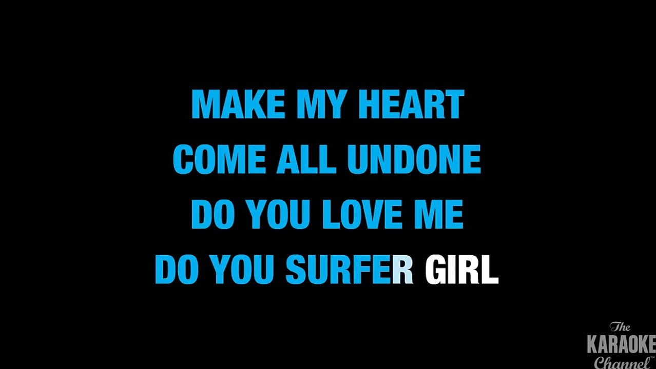 Surfer Girl in the style of The Beach Boys | Karaoke with Lyrics