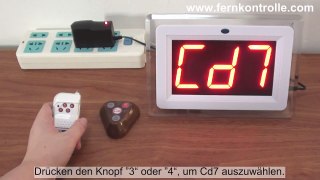 Funkanruf Knopf Empfänger+Sender Host Steuerung großer Bildschirm