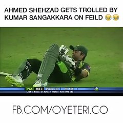 Ahmed Shehzad Gets Trolled by kumar Sangakara