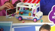 Moshi Monsters Ice Cream Truck Queen Elsa MLP Fashems Shopkins Ice Scream Food Factory Fu