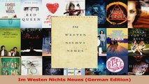 Im Westen Nichts Neues German Edition Read Online