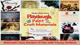 Make Your Own Playdough Paint and Other Craft Materials Easy Recipes to Use with Young PDF