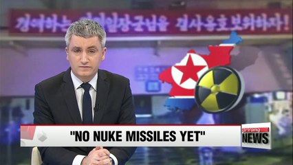N. Korea can't build nuclear missiles yet: Pyongyang expert