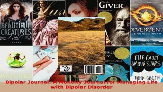 Download  Bipolar Journal A Monthly Journal for Managing Life with Bipolar Disorder Ebook Free