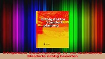 Lesen  Erfolgsfaktor Standortplanung In und ausländische Standorte richtig bewerten Ebook Frei