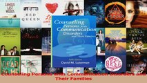 PDF Download  Counseling Persons with Communication Disorders and Their Families PDF Full Ebook