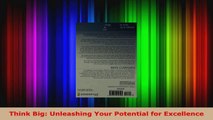 Read  Think Big Unleashing Your Potential for Excellence Ebook Free
