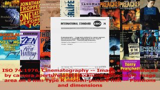 Read  ISO 741976 Cinematography  Image area produced by camera aperture and maximum Ebook Free