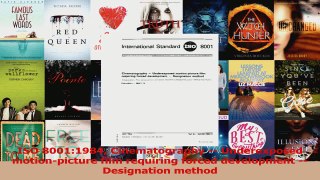Download  ISO 80011984 Cinematography  Underexposed motionpicture film requiring forced Ebook Online