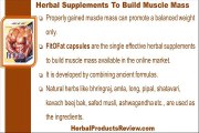 Proven Herbal Supplements To Build Muscle Mass In Safe Manner