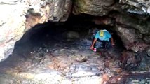 Guy Finds Some Bugs In A Cave